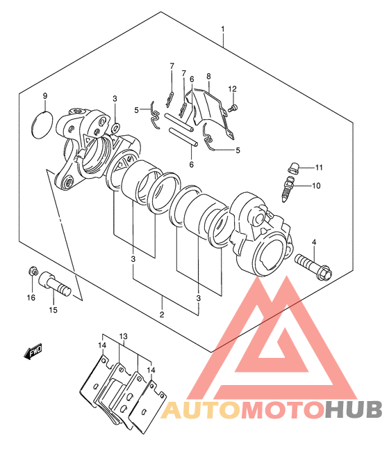 Передний суппорт