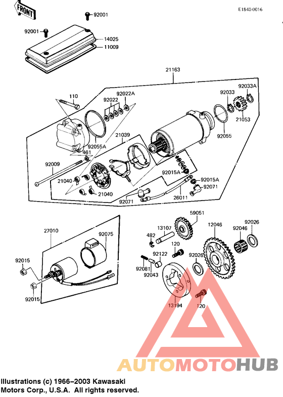 Starter motor/starter clutch