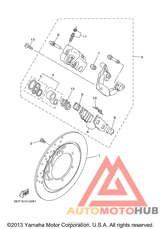 Передний суппорт