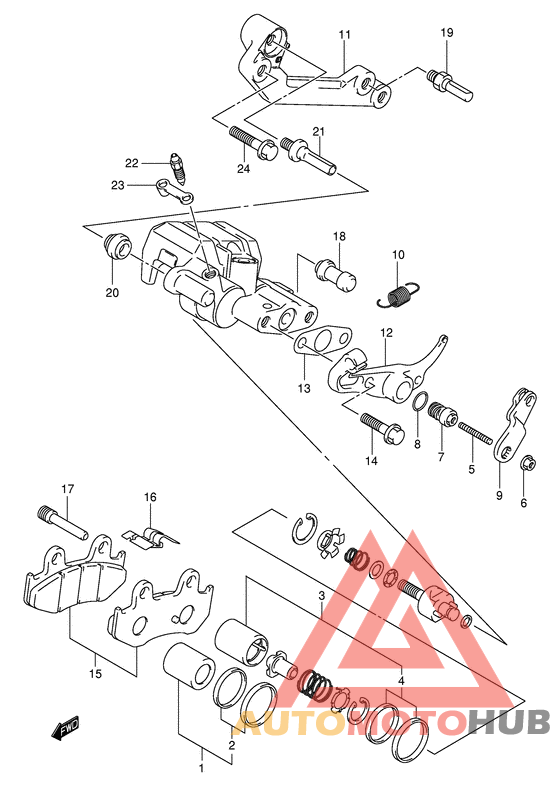 Задний суппорт