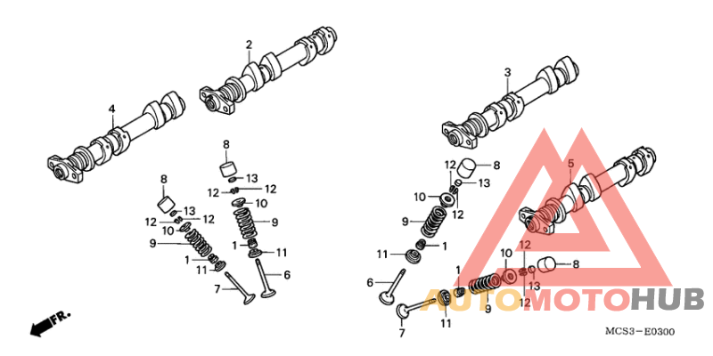 Распред вал/клапана