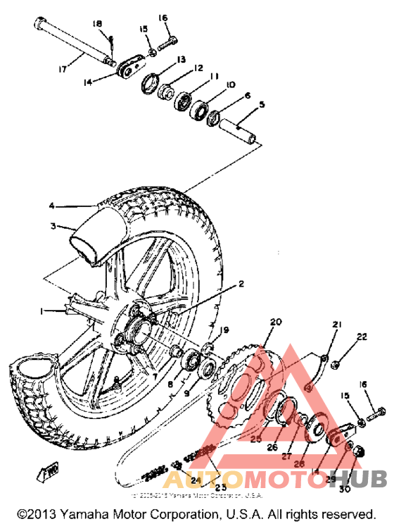 Переднее колесо