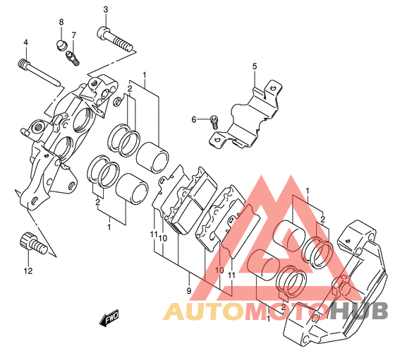 Задний суппорт