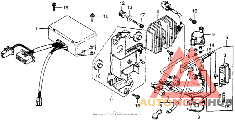 Electric plate + c.d.i. unit