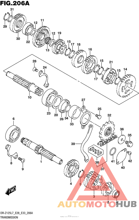 Transmission (Dr-Z125 E28)
