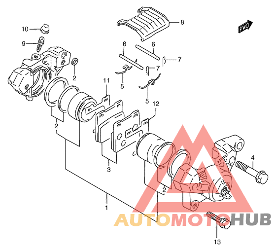 Задний суппорт