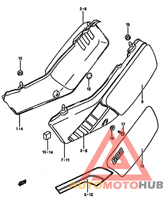 Обтекатель задний