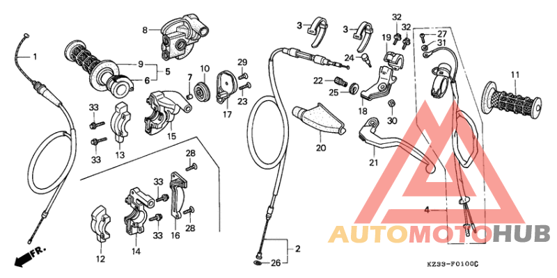 Handle lever/switch/ cable