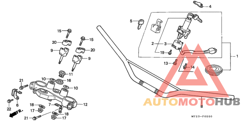 Handle pipe/top bridge