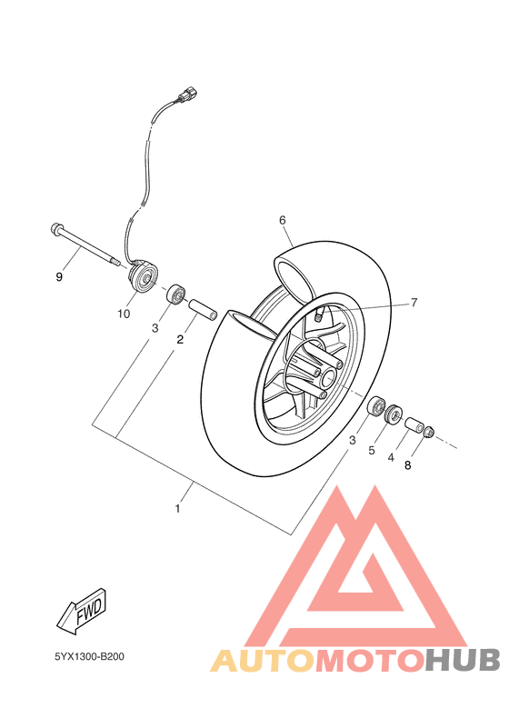 Переднее колесо