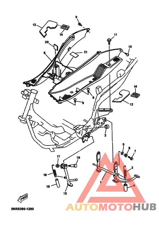 Support & repose pied