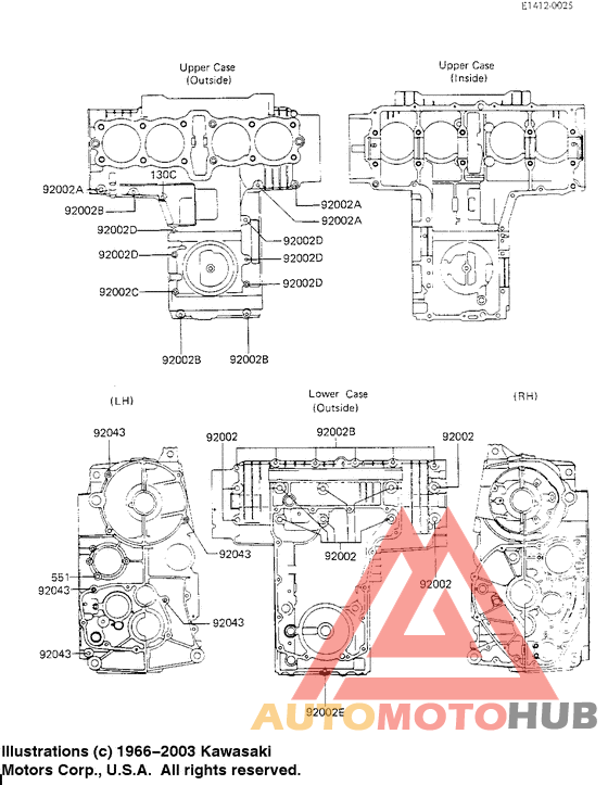 Crankcase bolt & stud pattern