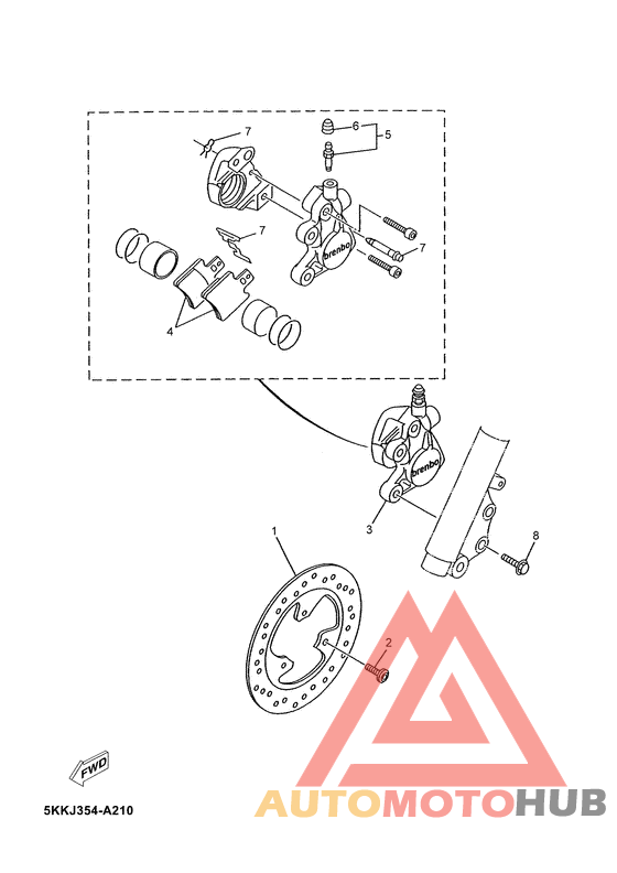 Передний суппорт