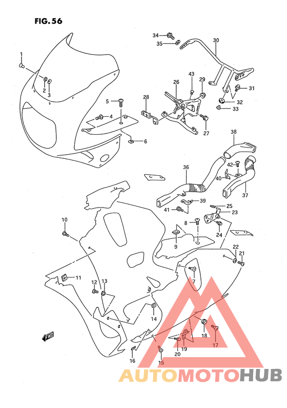 Cowling fitting set