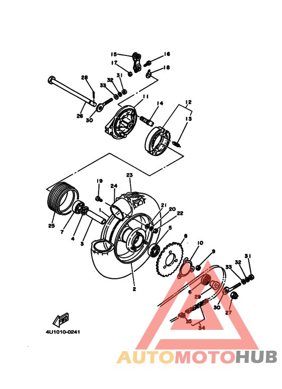 Заднее колесо в сборе