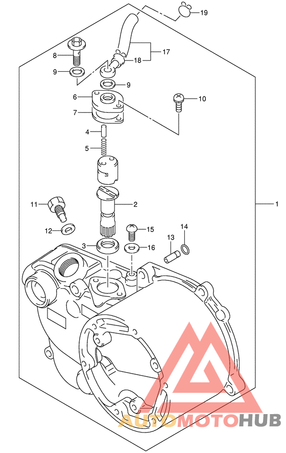 Clutch cover/oil pump