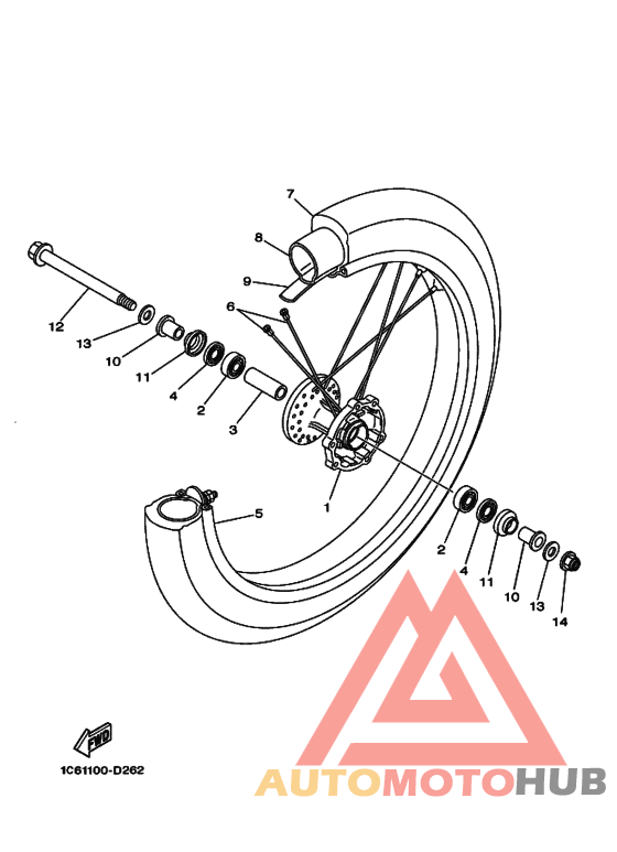 Переднее колесо