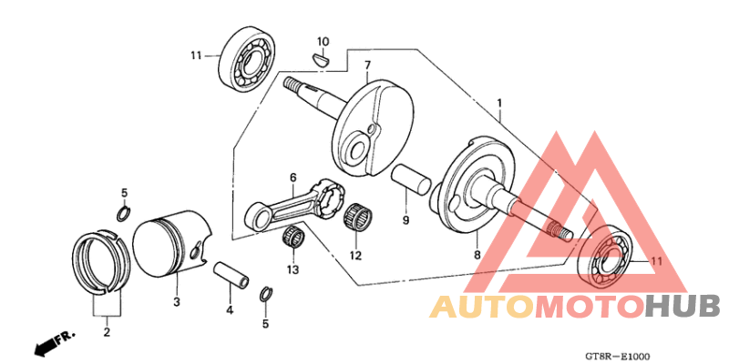 Crankshaft/piston