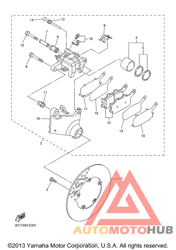 Задний суппорт