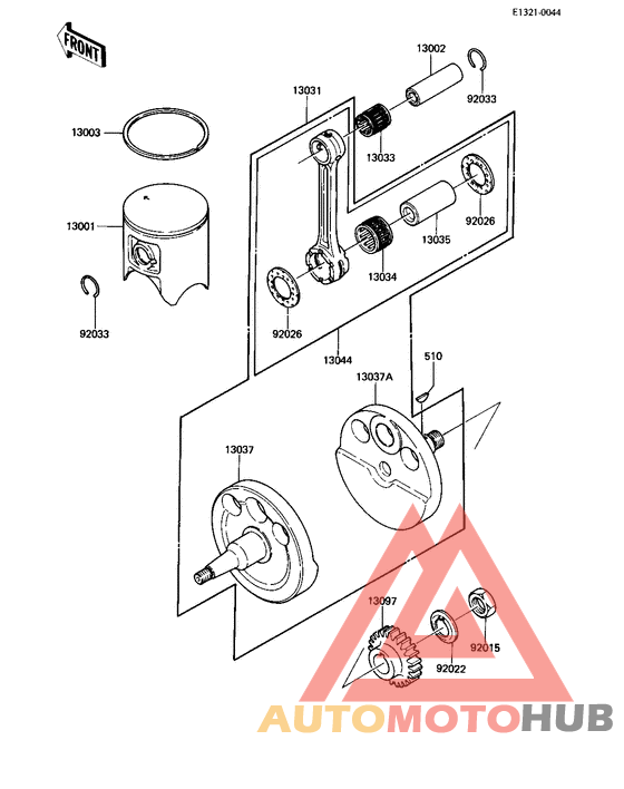 Crankshaft/piston