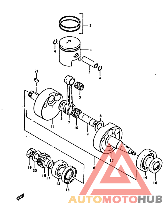 Вал коленчатый