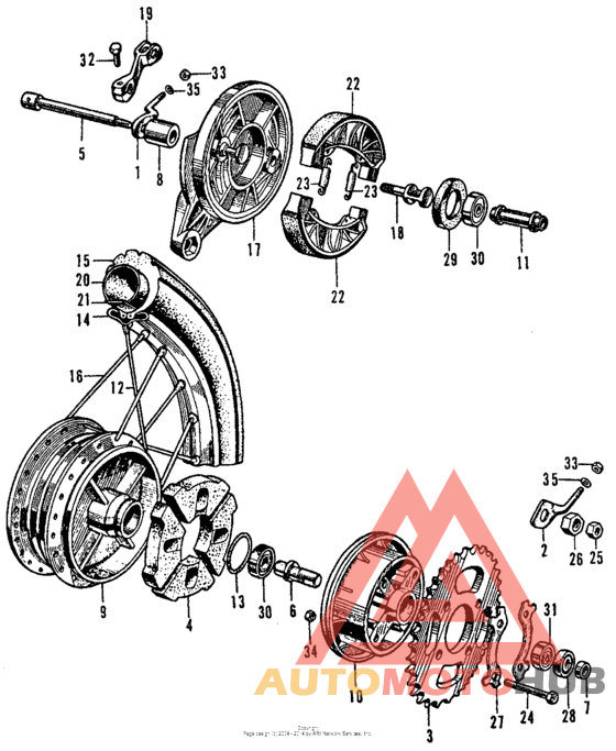 Переднее колесо