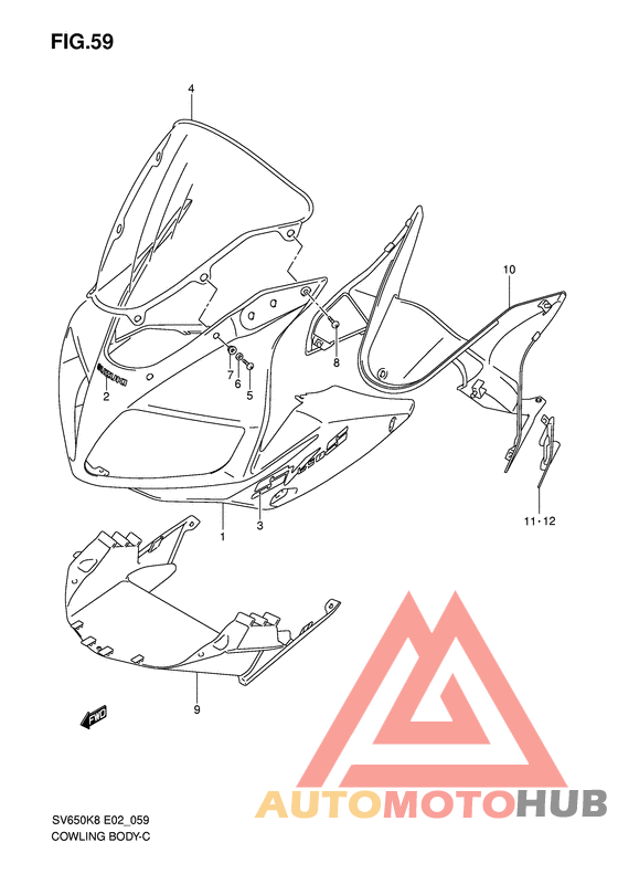Cowling body