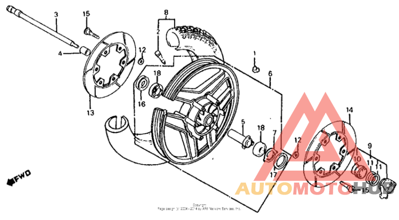 Переднее колесо