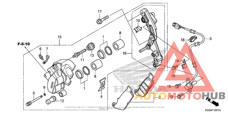 Front Brake Caliper (Abs)
