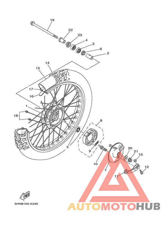Переднее колесо