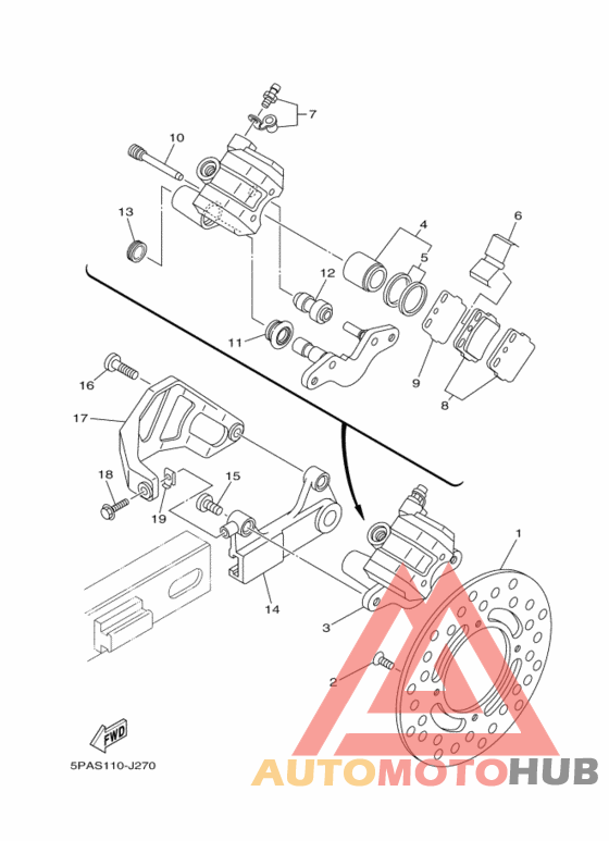Задний суппорт