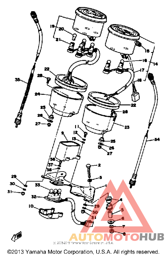 Speedometer-tachometer