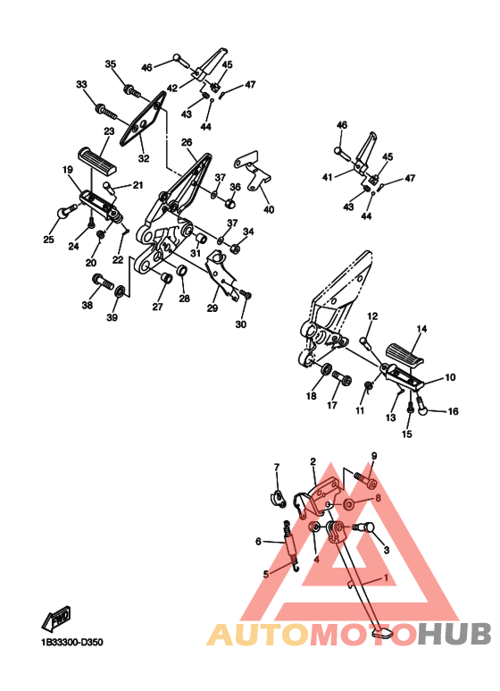 Support & repose pied