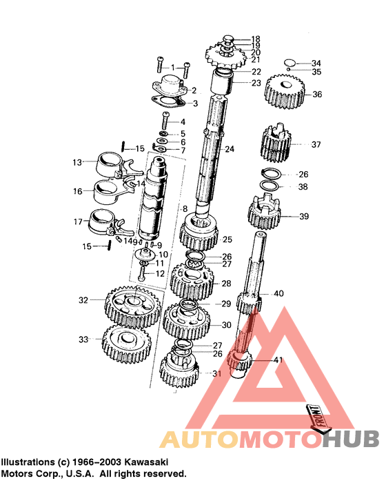 Transmission/change drum