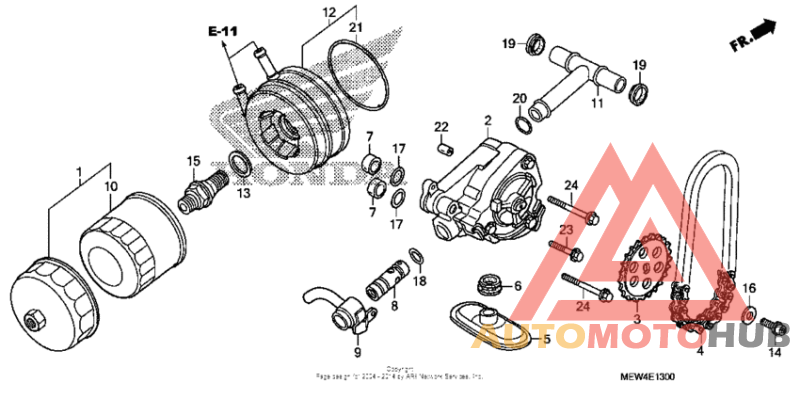 Oil filter + oil pump