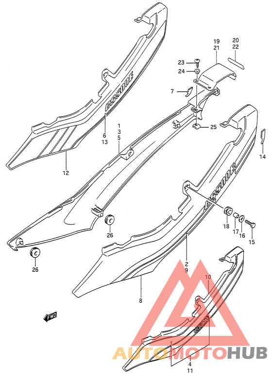 Обтекатель задний