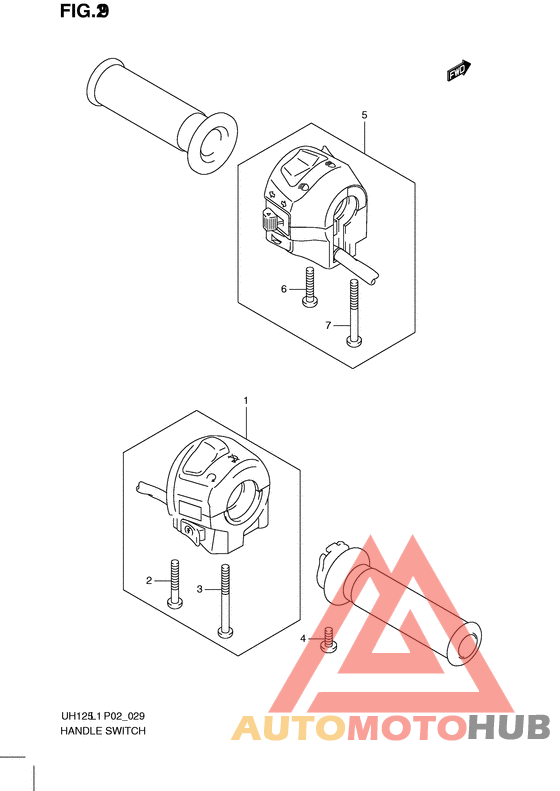 Рулевой переключатель