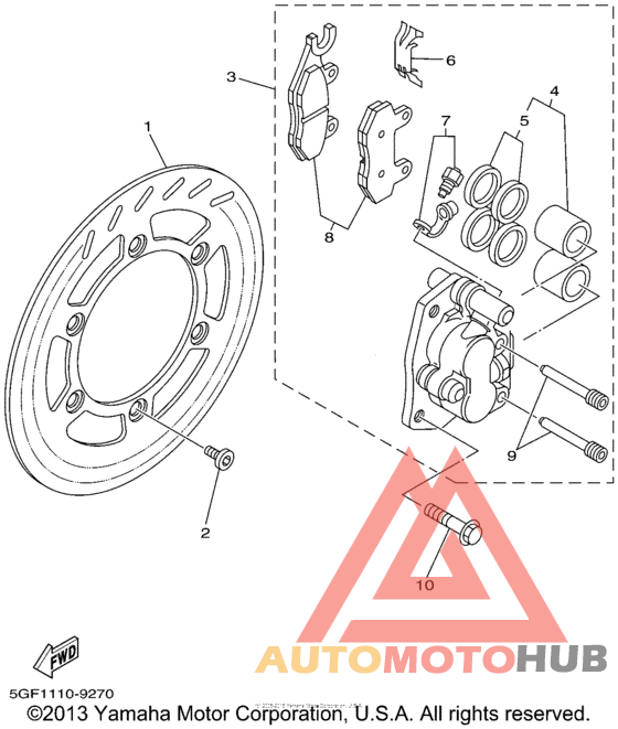 Передний суппорт