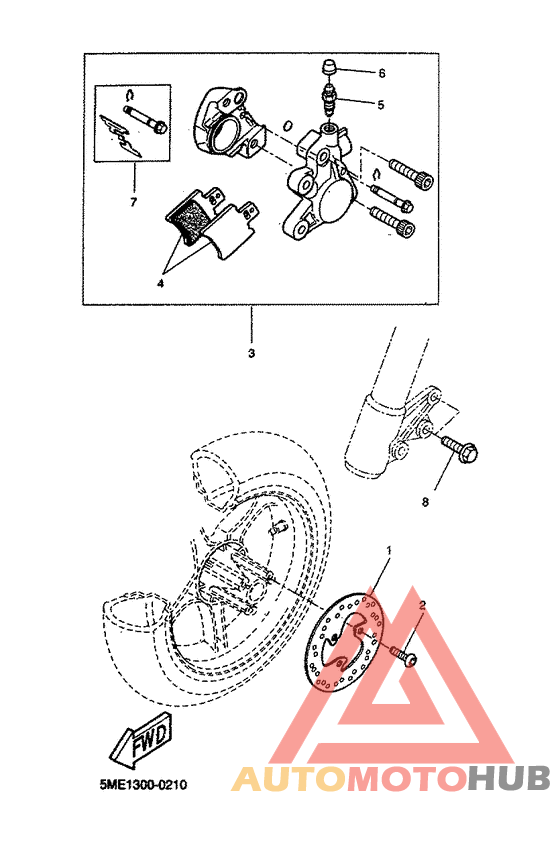 Передний суппорт