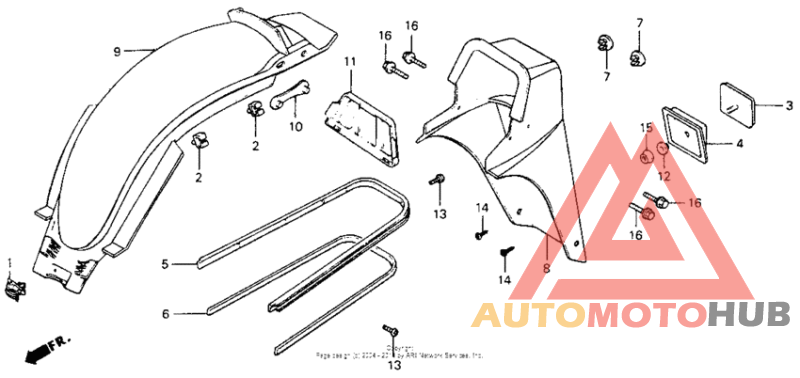 Задний бампер