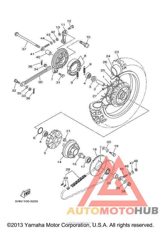 Переднее колесо
