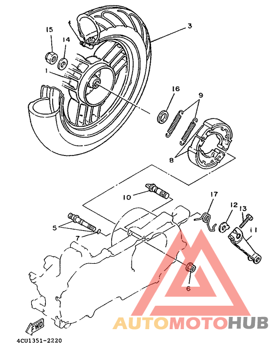 Переднее колесо