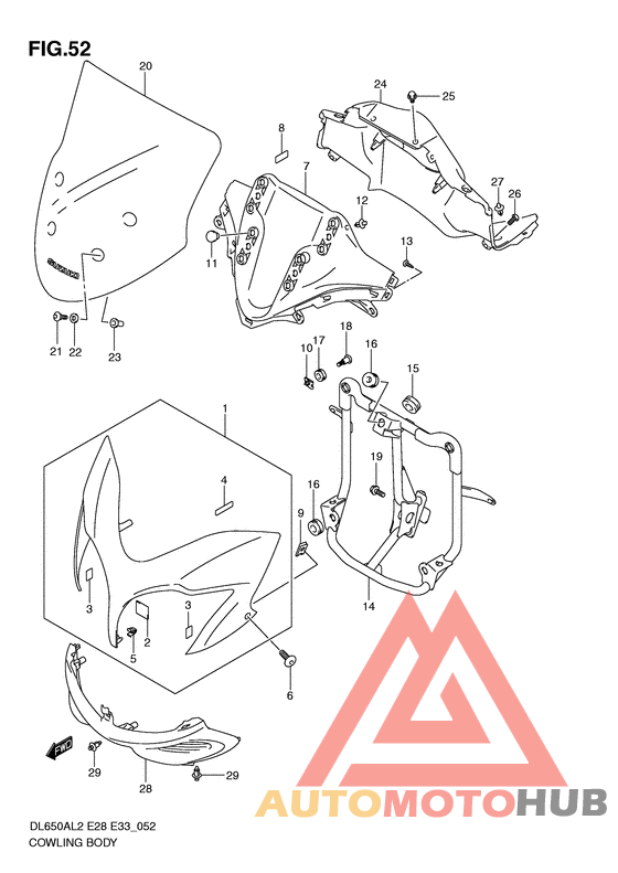Cowling body