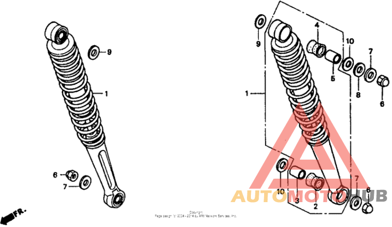 Задние амортизаторы