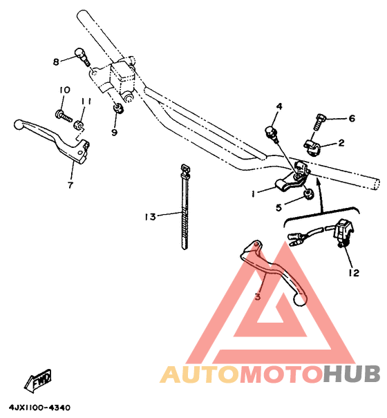 Handle switch. lever