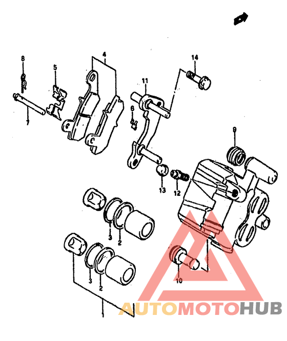 Задний суппорт