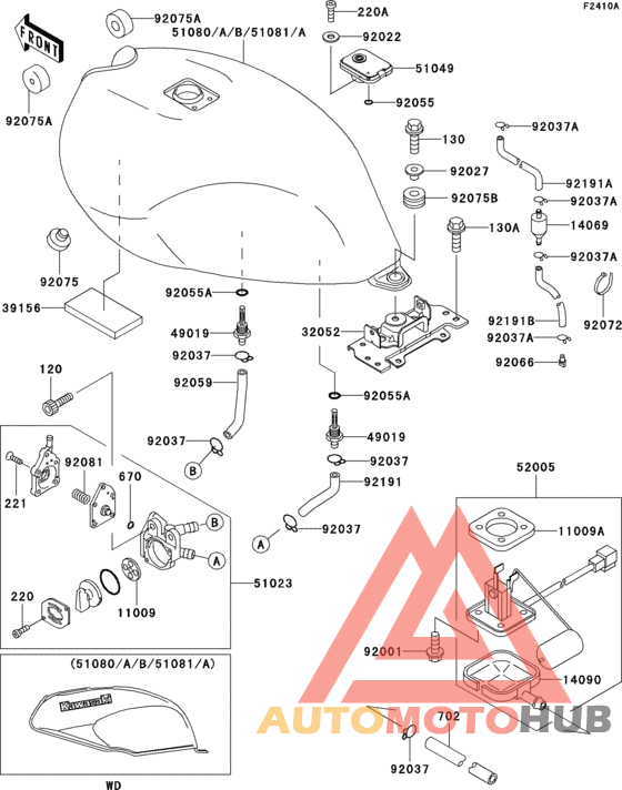 Fuel tank(1/2)(er500-a2/a3)