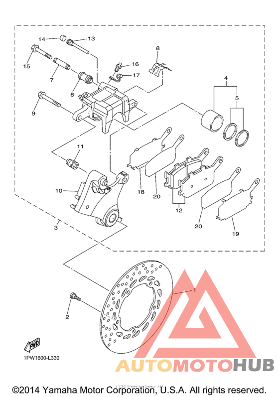 Задний суппорт