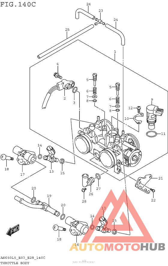Throttle Body (An650Zl5 E28)