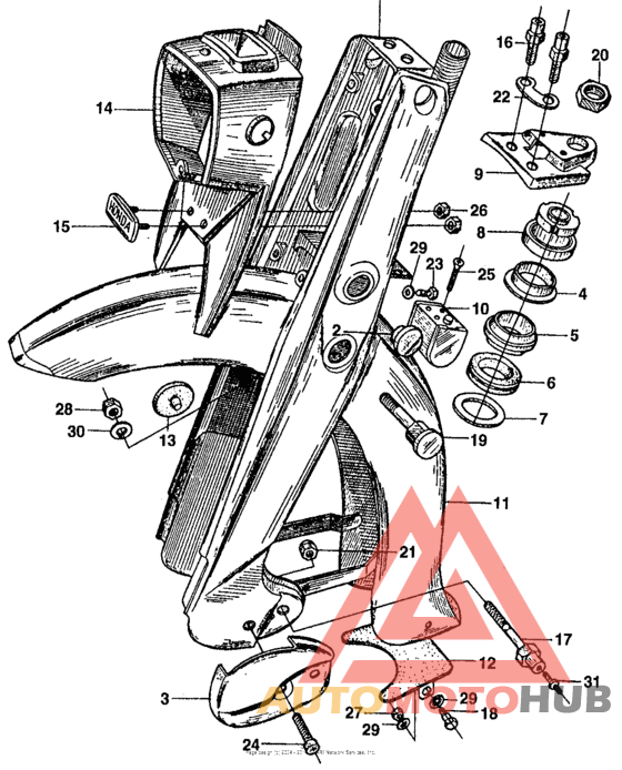 Ca160 front fork + front fender